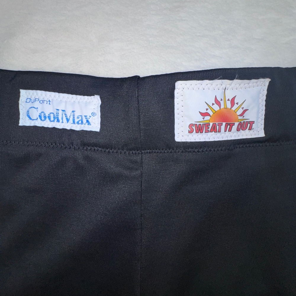 Sweat It Out Compression Shorts Men 1X Black CoolMax Lycra Performance Athletic - Picture 4 of 7